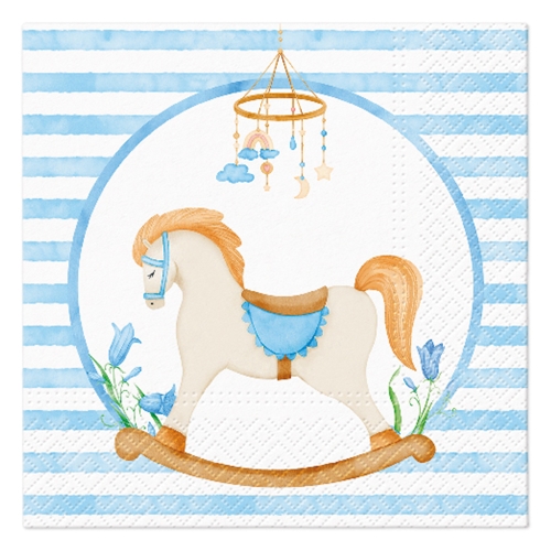 Obrúsky PAW L 33x33cm Pastel Dream blue
