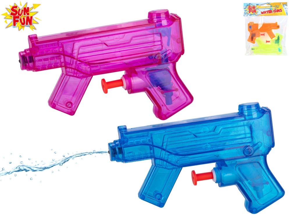 Sun Fun vodná pištoľ 11cm 2farby 2ks v sáčku