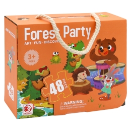 Children's puzzles 50 x 34 cm (48 pieces) - Forest Party (1)