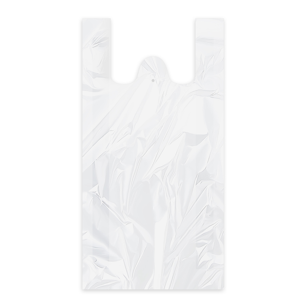 Tašky 15 kg, HDPE biele (blokované) 30 + 20 x 60 cm, extra silné, 50 ks
