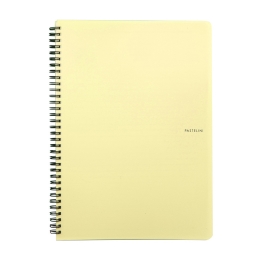 Spiral pad PP PASTELINI A4/70 sheets, yellow