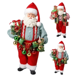 Postava Mikuláša s darčekmi 38 cm /1ks