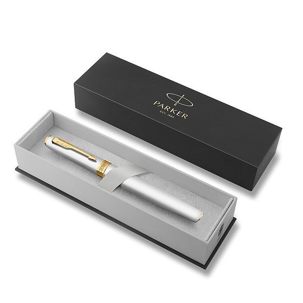 Roller PARKER Meridian Chrome GT, hrot F - čierna náplň