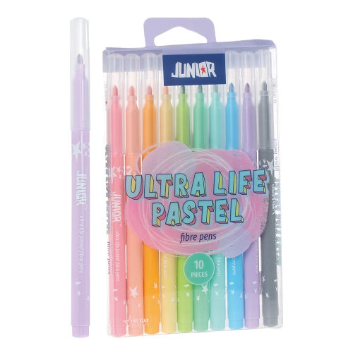 Fixy JUNIOR pastelové farby - sada 10 ks