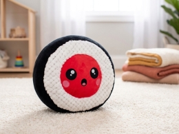 Plush Friends Kawaii 1style only (tuna) 60x60x35cm plush kawaii Sushi 0m+ (1)