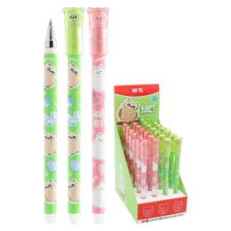 Pero gélové /gumovacie M&G iErase Soft Animals - Sova - modrá náplň /1ks Pero gélové /gumovacie M&G iErase Soft Animals - Sova - modrá náplň /1ks