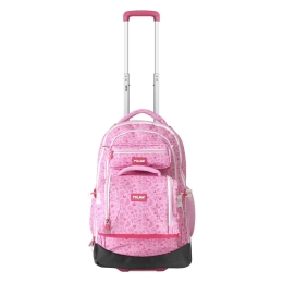 Cestovný kufor na kolieskach 60L (3-dielny set) MILAN séria Pink Flowers (3)
