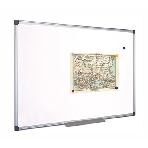 White, magnetic, wipeable board, aluminum frame, 60 x 90 cm