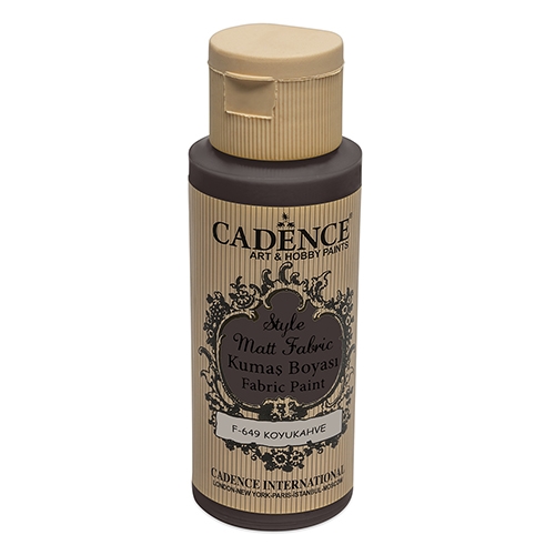 Textile color Cadence, Matt, dark. brown, 59 ml