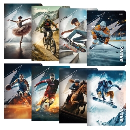 A5 Notebook, 40 sheets - lined 544 - Exclusive - Sport